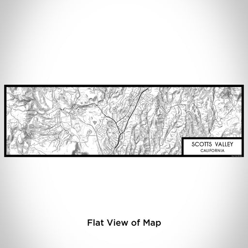 Flat View of Map Custom Scotts Valley California Map Enamel Mug in Classic