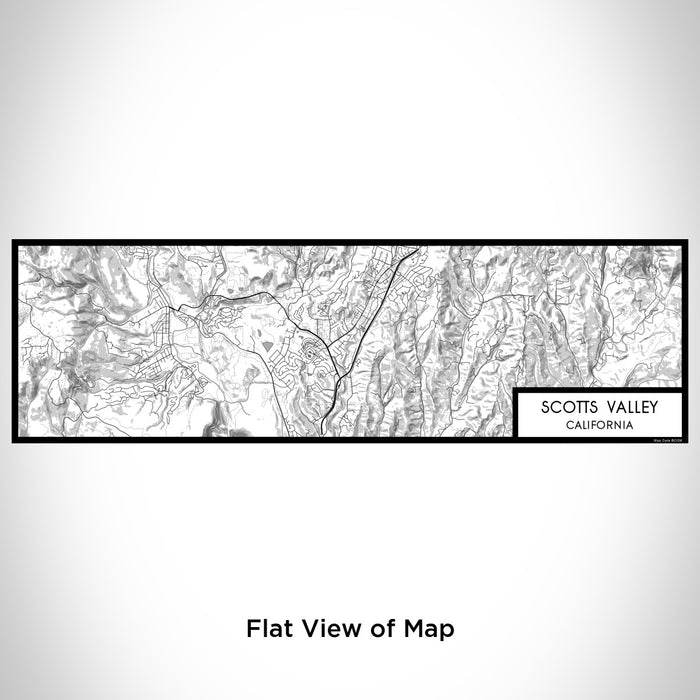 Flat View of Map Custom Scotts Valley California Map Enamel Mug in Classic
