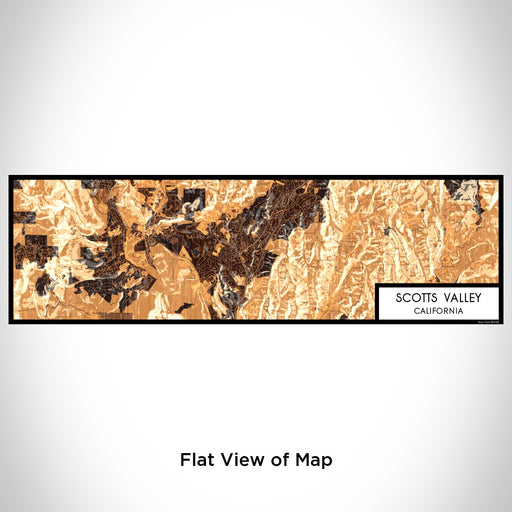 Flat View of Map Custom Scotts Valley California Map Enamel Mug in Ember