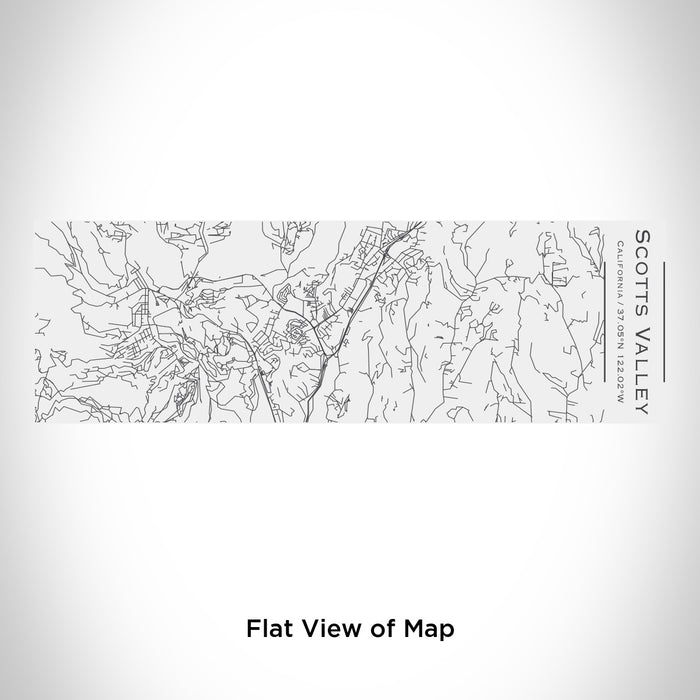 Rendered View of Scotts Valley California Map Engraving on 10oz Stainless Steel Insulated Cup with Sliding Lid in White