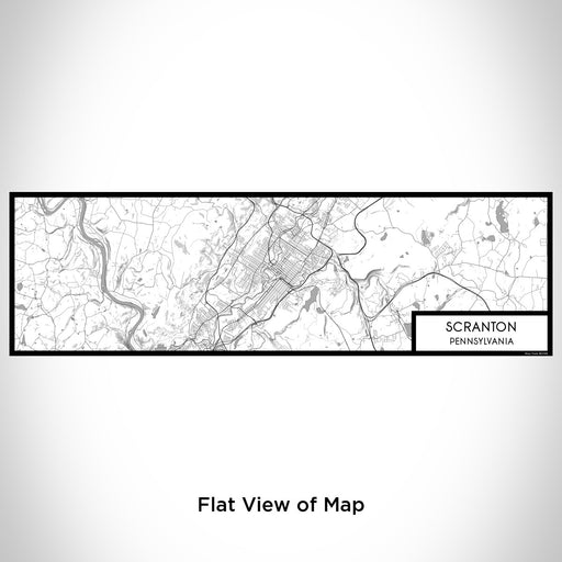 Flat View of Map Custom Scranton Pennsylvania Map Enamel Mug in Classic