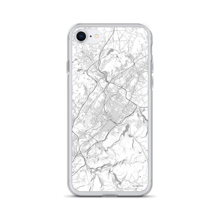 Custom Scranton Pennsylvania Map iPhone SE Phone Case in Classic