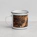 Left View Custom Scranton Pennsylvania Map Enamel Mug in Ember