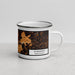 Right View Custom Scranton Pennsylvania Map Enamel Mug in Ember
