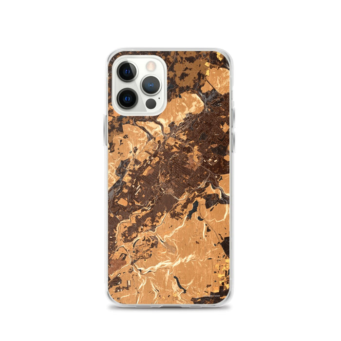 Custom Scranton Pennsylvania Map iPhone 12 Pro Phone Case in Ember