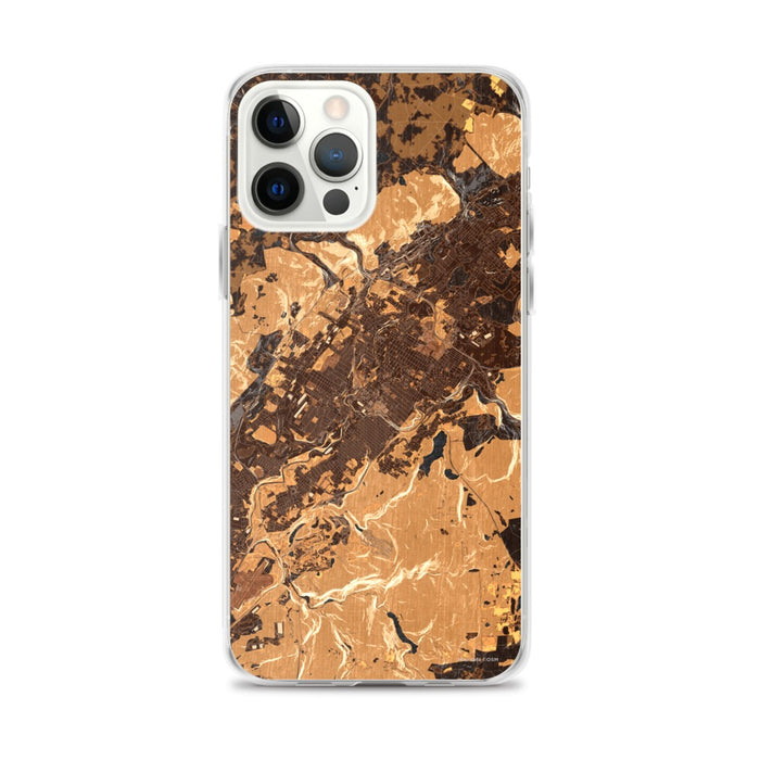 Custom Scranton Pennsylvania Map iPhone 12 Pro Max Phone Case in Ember
