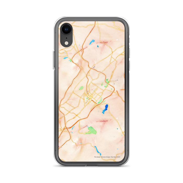 Custom Scranton Pennsylvania Map Phone Case in Watercolor