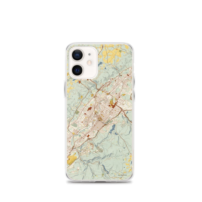 Custom Scranton Pennsylvania Map iPhone 12 mini Phone Case in Woodblock