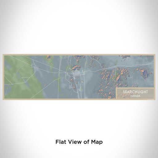 Flat View of Map Custom Searchlight Nevada Map Enamel Mug in Afternoon
