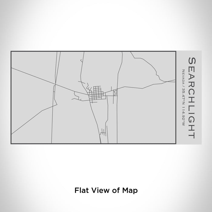 Rendered View of Searchlight Nevada Map Engraving on 17oz Stainless Steel Insulated Cola Bottle