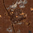 Searchlight Nevada Map Print in Ember Style Zoomed In Close Up Showing Details