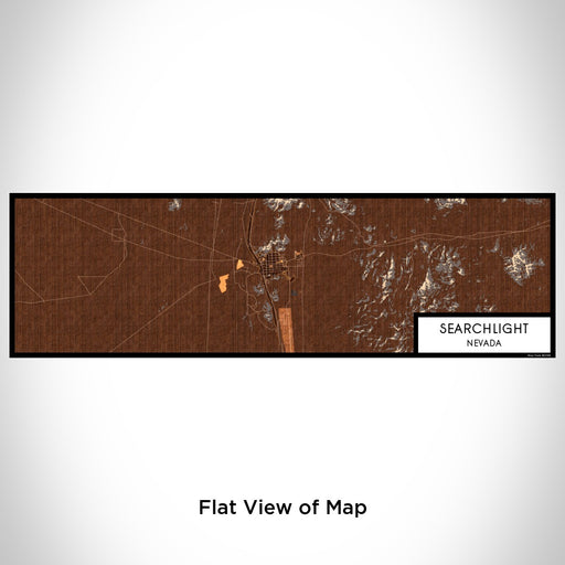 Flat View of Map Custom Searchlight Nevada Map Enamel Mug in Ember