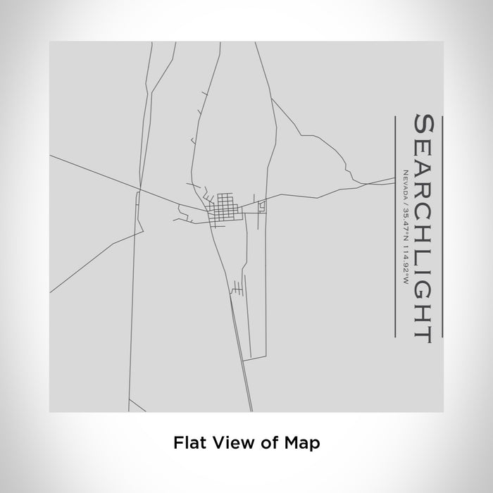 Rendered View of Searchlight Nevada Map Engraving on 17oz Stainless Steel Insulated Tumbler