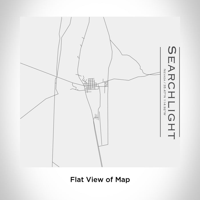 Rendered View of Searchlight Nevada Map Engraving on 17oz Stainless Steel Insulated Tumbler in White