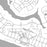 Seaside Florida Map Print in Classic Style Zoomed In Close Up Showing Details