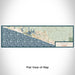 Flat View of Map Custom Seaside Florida Map Enamel Mug in Woodblock