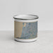 Front View Custom Seaside Oregon Map Enamel Mug in Afternoon