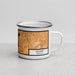 Right View Custom Seaside Oregon Map Enamel Mug in Ember