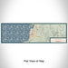 Flat View of Map Custom Seaside Oregon Map Enamel Mug in Woodblock