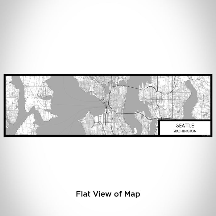 Flat View of Map Custom Seattle Washington Map Enamel Mug in Classic