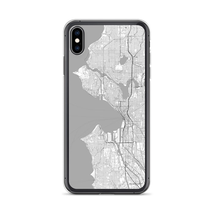 Custom Seattle Washington Map Phone Case in Classic