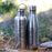 17oz Stainless Steel Insulated Cola Bottle on with Custom Engraved Map on Tree Stump