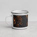Left View Custom Seattle Washington Map Enamel Mug in Ember