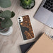 Custom Seattle Washington Map Phone Case in Ember