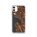 Custom Seattle Washington Map Phone Case in Ember