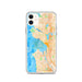Custom Seattle Washington Map Phone Case in Watercolor