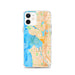 Custom Seattle Washington Map iPhone 12 Phone Case in Watercolor