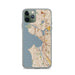 Custom Seattle Washington Map Phone Case in Woodblock