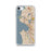 Custom Seattle Washington Map iPhone SE Phone Case in Woodblock
