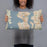 Person holding 20x12 Custom Seattle Washington Map Throw Pillow in Woodblock