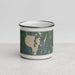 Front View Custom Sebago Lake Maine Map Enamel Mug in Afternoon