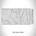 Rendered View of Sebago Lake Maine Map Engraving on 17oz Stainless Steel Insulated Cola Bottle