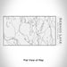 Rendered View of Sebago Lake Maine Map Engraving on 17oz Stainless Steel Insulated Cola Bottle in White