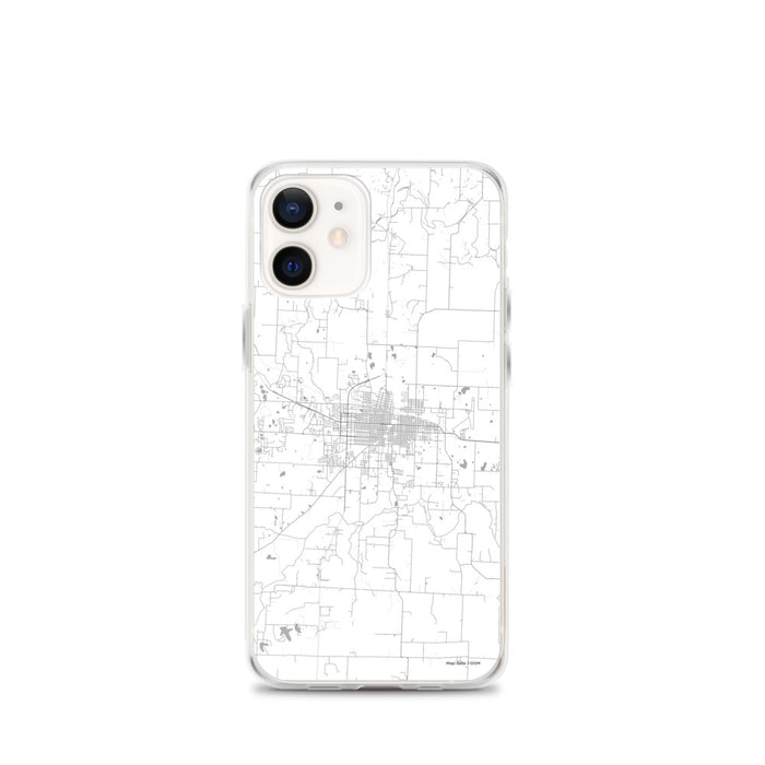 Custom Sedalia Missouri Map iPhone 12 mini Phone Case in Classic