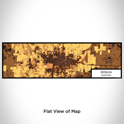 Flat View of Map Custom Sedalia Missouri Map Enamel Mug in Ember