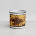 Front View Custom Sedalia Missouri Map Enamel Mug in Ember