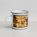 Left View Custom Sedalia Missouri Map Enamel Mug in Ember