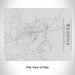 Rendered View of Sedona Arizona Map Engraving on 20oz Stainless Steel Insulated Bottle with Bamboo Top