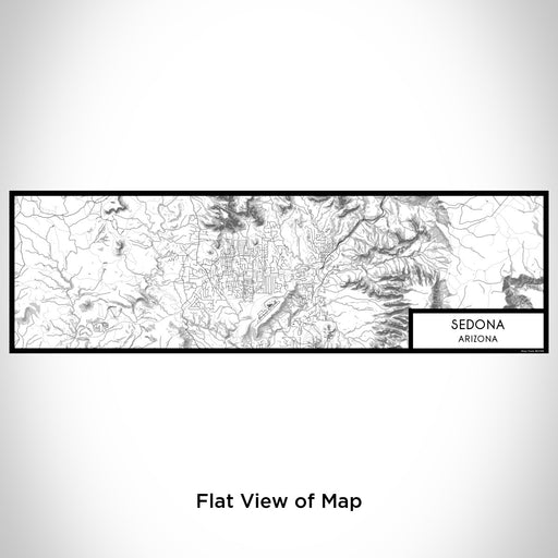 Flat View of Map Custom Sedona Arizona Map Enamel Mug in Classic