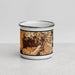Front View Custom Sedona Arizona Map Enamel Mug in Ember