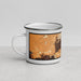 Left View Custom Sedona Arizona Map Enamel Mug in Ember