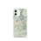 Custom Sedona Arizona Map iPhone 12 mini Phone Case in Woodblock