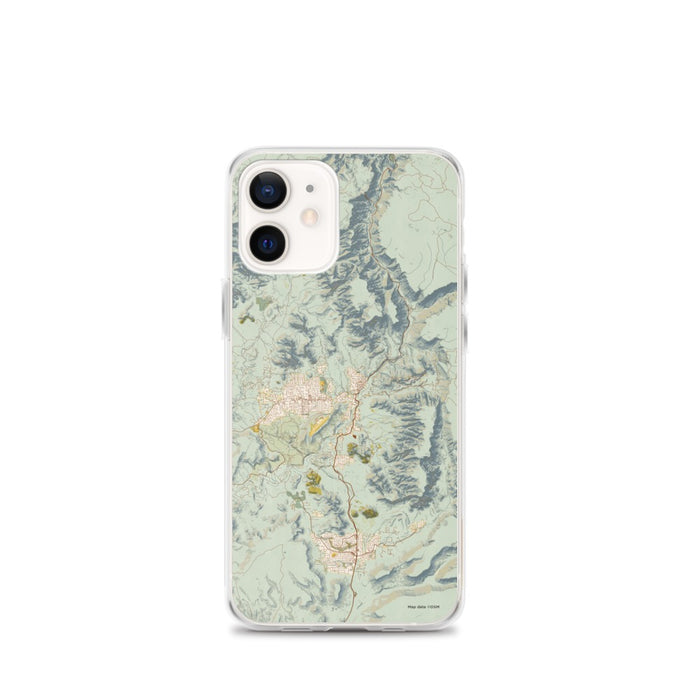 Custom Sedona Arizona Map iPhone 12 mini Phone Case in Woodblock