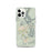 Custom Sedona Arizona Map iPhone 12 Pro Phone Case in Woodblock