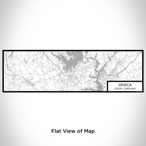 Flat View of Map Custom Seneca South Carolina Map Enamel Mug in Classic