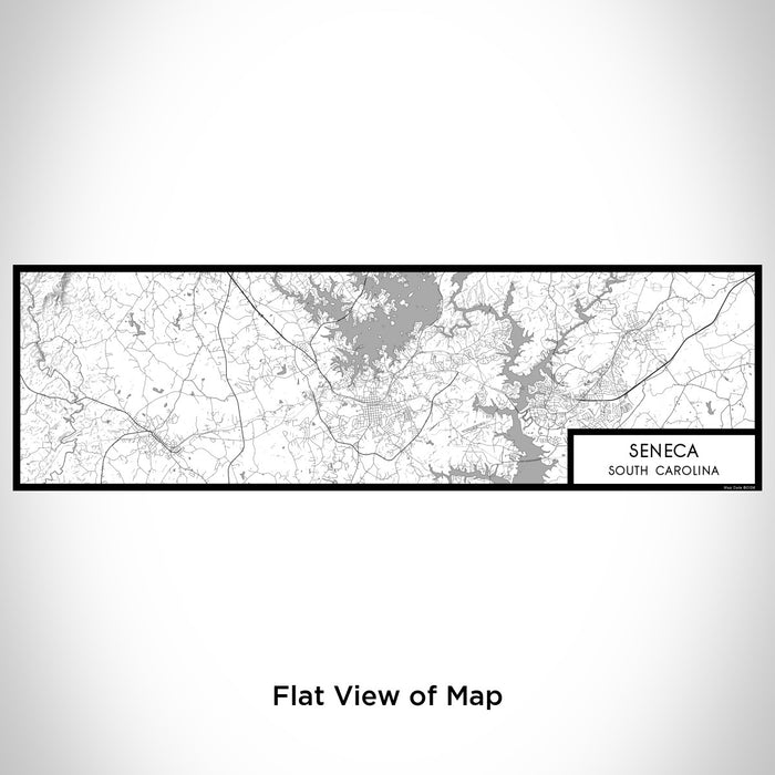 Flat View of Map Custom Seneca South Carolina Map Enamel Mug in Classic